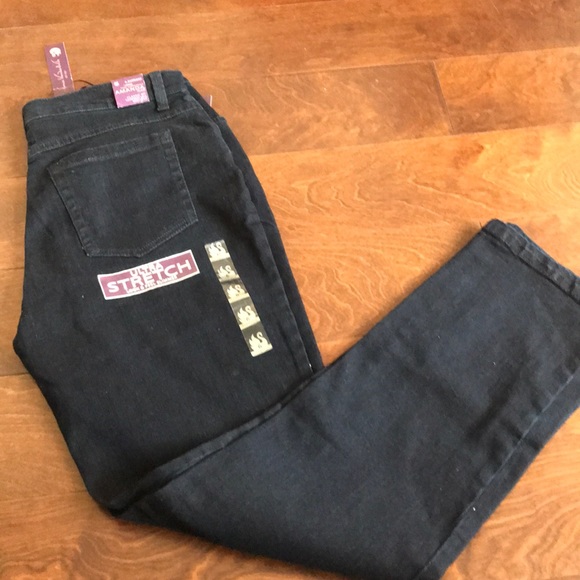 Gloria Vanderbilt tapered leg mud ride jeans Sz 6 - Picture 5 of 5